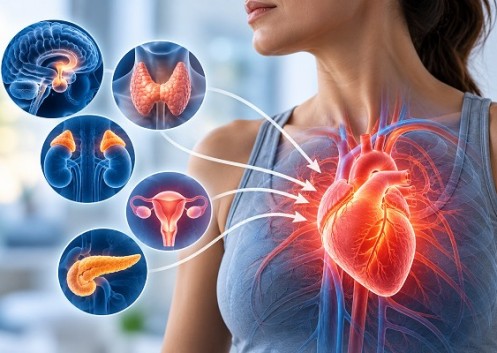 Como problemas hormonais afetam o coração